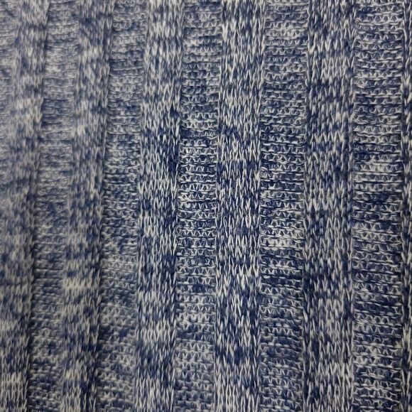 Free People Clarissa Oversized Mock Neck Sweater High Low Heathered Blue Gray XS - Picture 8 of 10